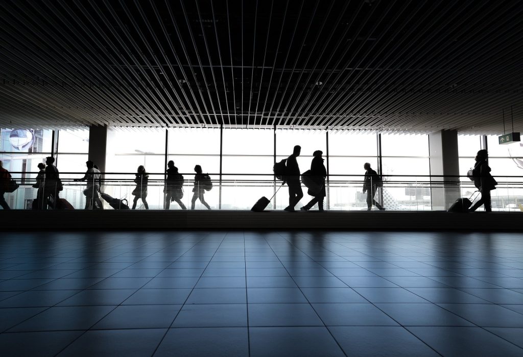 Mayflower Limo - Tourists in Airport